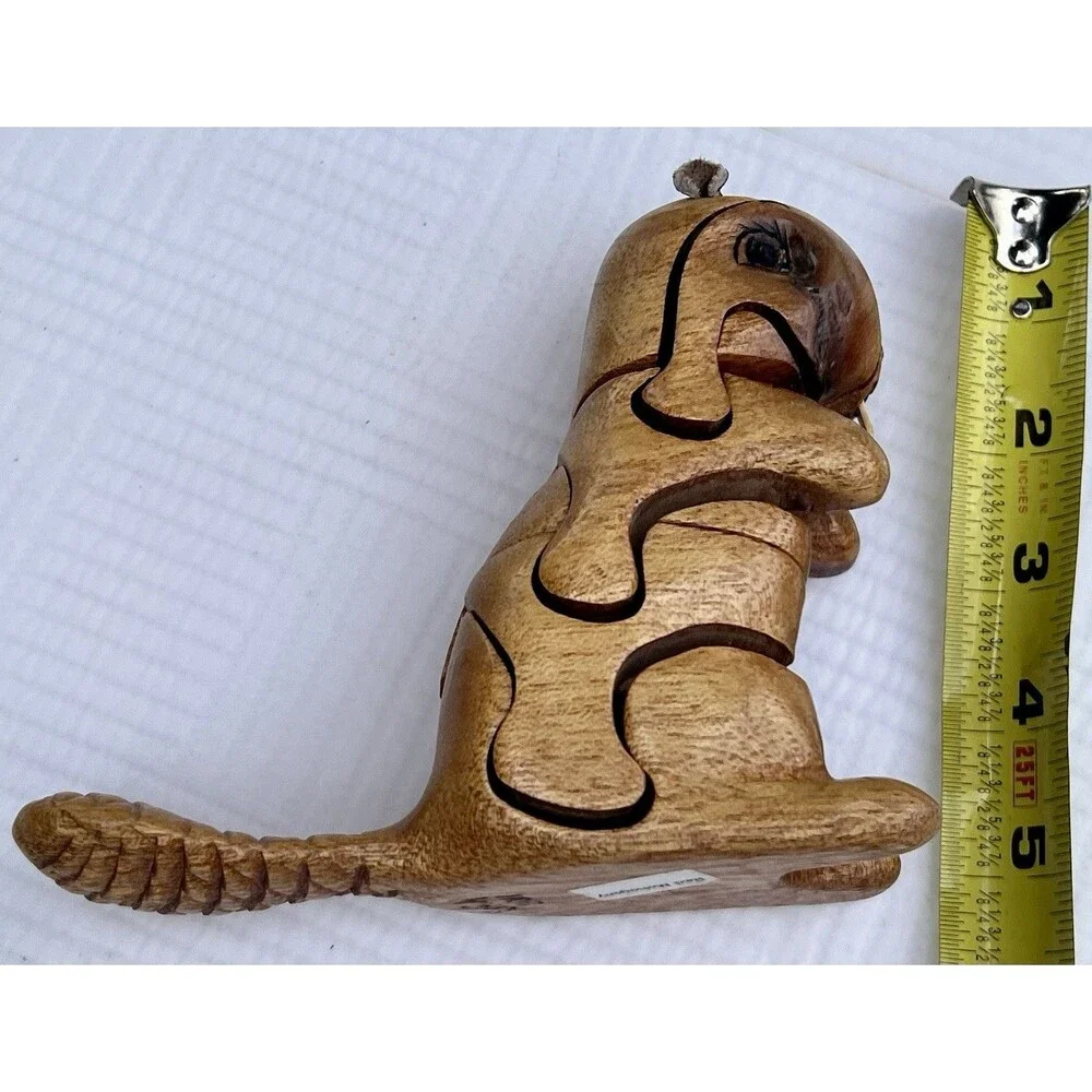 Peter Chapman Style Puzzle 2011 Red Mahogany Beaver 3D Interlocking